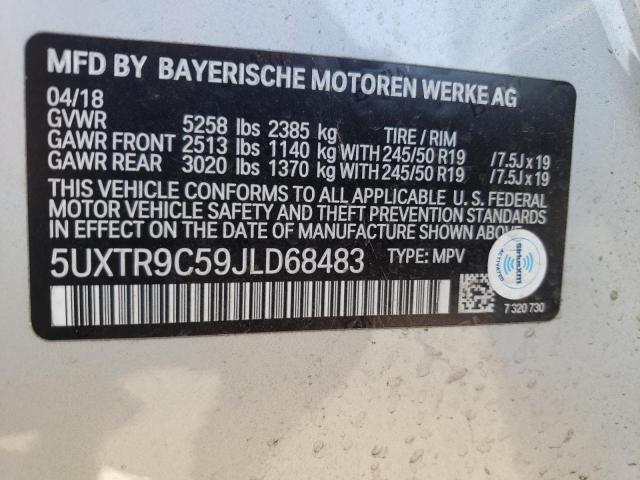 5UXTR9C59JLD68483 BMW X3 Xdrive30i