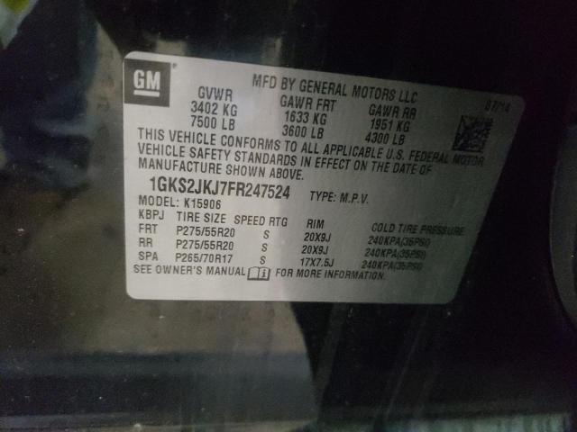 1GKS2JKJ7FR247524 GMC YUKON XL DENALI