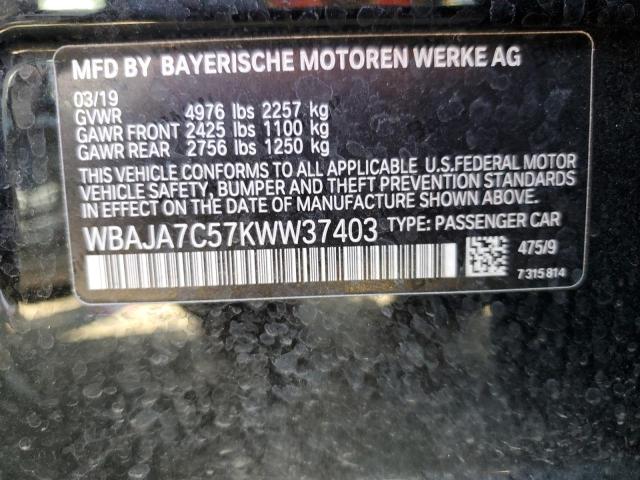 WBAJA7C57KWW37403 BMW 530 XI