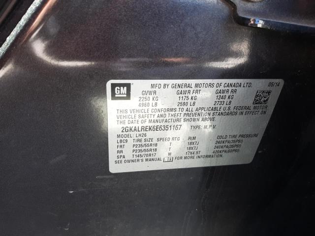 2GKALREK6E6351167 GMC Terrain Sle