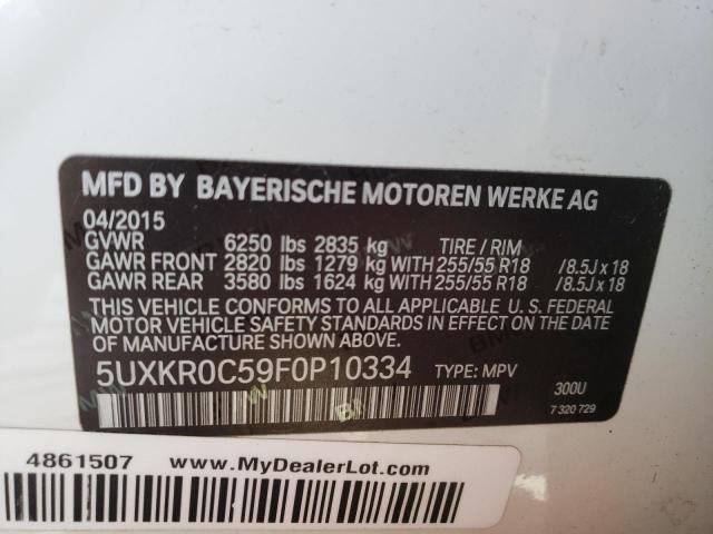 5UXKR0C59F0P10334 BMW X5 Xdrive35i