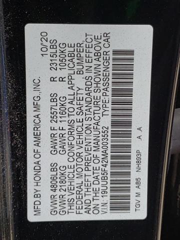 19UUB5F42MA003552 Acura Tlx Technology