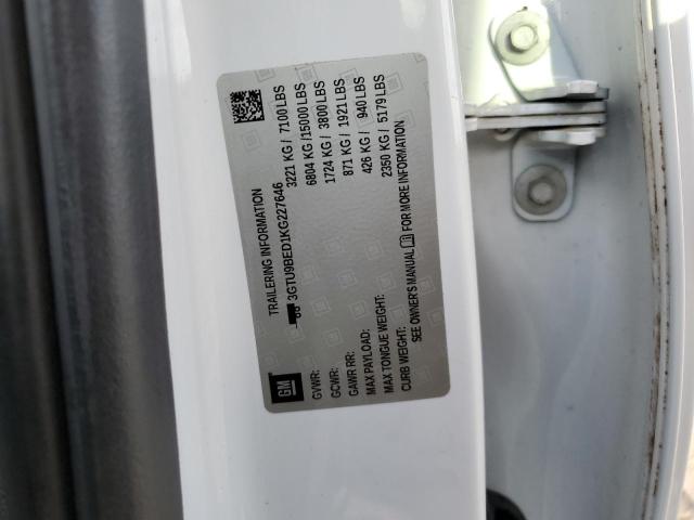 3GTU9BED1KG227646 GMC Sierra K1500 Sle