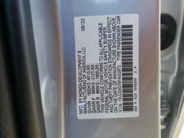 19UDE4G76PA002872 Acura Integra A-spec Tech