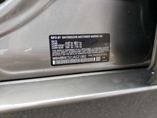 WBA8B9C52JAE21982 BMW 330 I