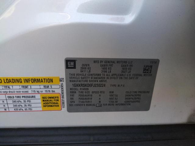 1GKKRSKD6FJ230224 GMC Acadia Slt-2