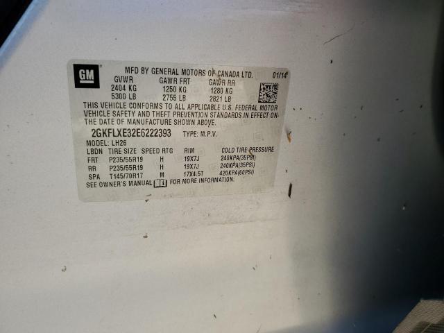 2GKFLXE32E6222393 GMC Terrain Slt