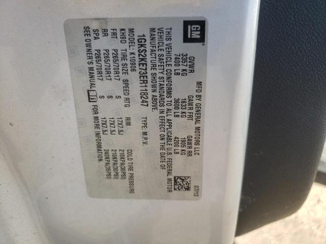 1GKS2KE73ER118247 GMC Yukon Xl K1500 Slt