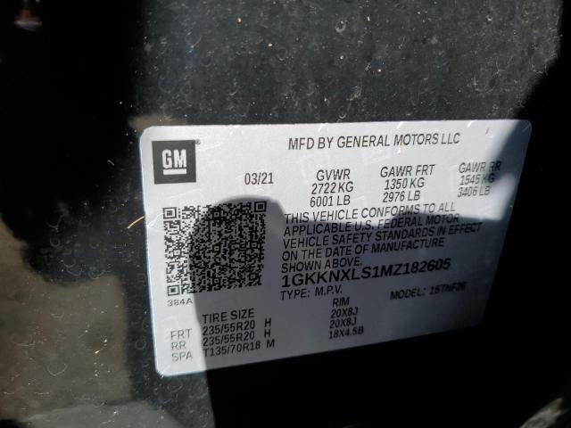 1GKKNXLS1MZ182605 GMC Acadia Denali