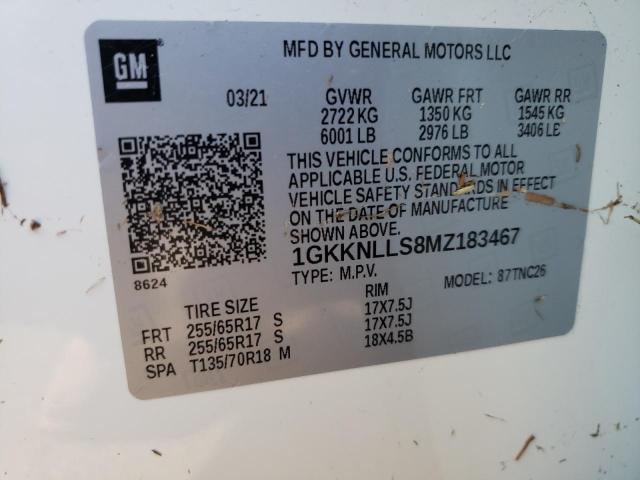 1GKKNLLS8MZ183467 GMC Acadia At4
