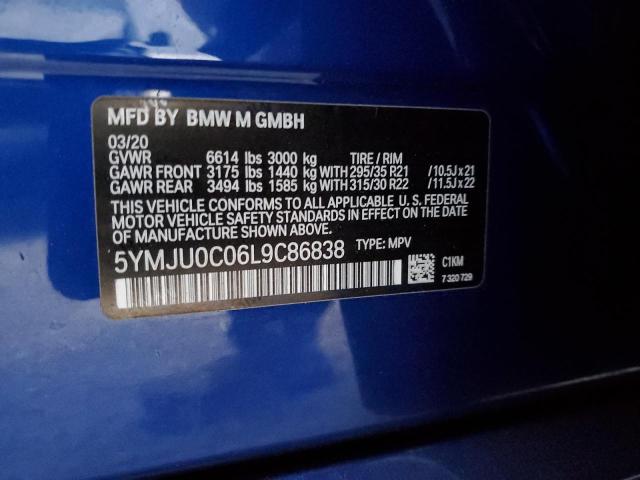 5YMJU0C06L9C86838 BMW X5 M