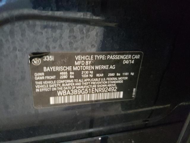 WBA3B9G51ENR92492 BMW 335 XI