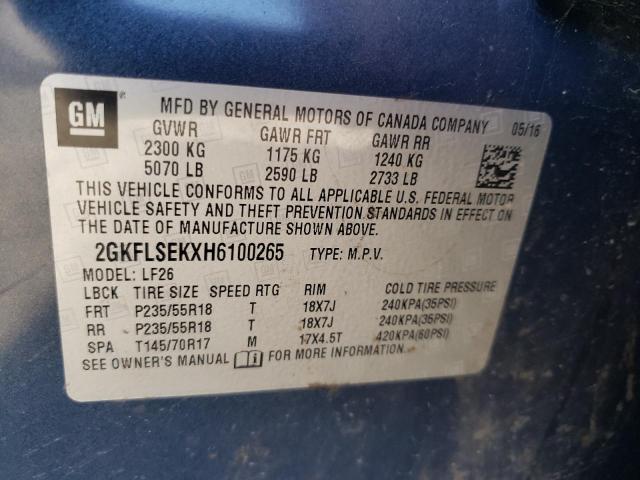 2GKFLSEKXH6100265 GMC Terrain Sle