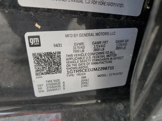 1GTR9CED2MZ298711 GMC Sierra K1500 Elevation