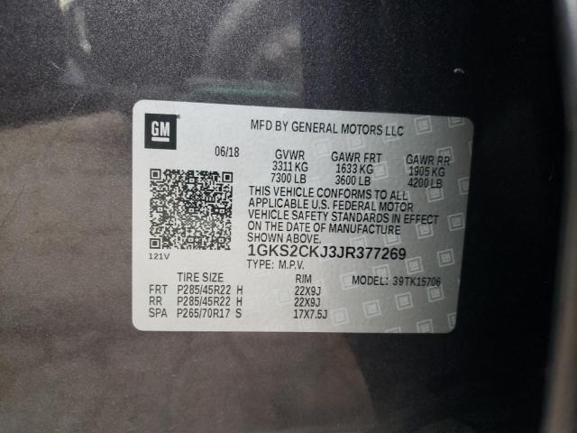 1GKS2CKJ3JR377269 GMC YUKON DENALI