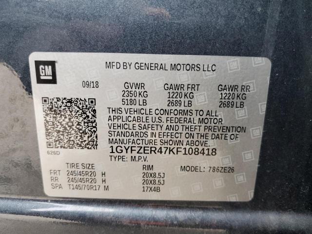 1GYFZER47KF108418 Cadillac XT4 SPORT