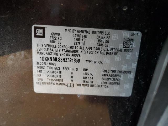 1GKKNMLS3HZ321850 GMC Acadia Slt-1