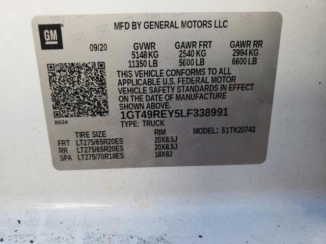 1GT49REY5LF338991 GMC Sierra K2500 Denali
