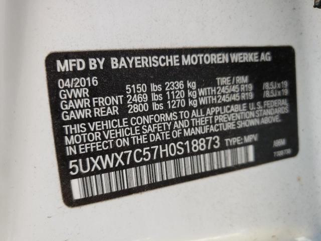 5UXWX7C57H0S18873 BMW X3 Xdrive35i