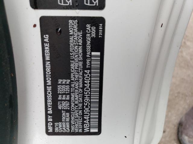 WBA4U9C59H5D44054 BMW 430xi