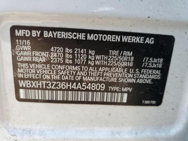 WBXHT3Z36H4A54809 BMW X1 Xdrive28i