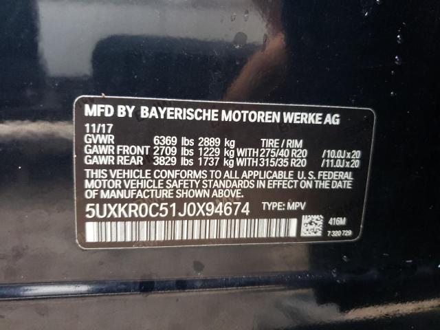 5UXKR0C51J0X94674 BMW X5 Xdrive35i
