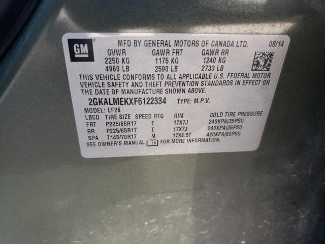 2GKALMEKXF6122334 GMC Terrain Sle