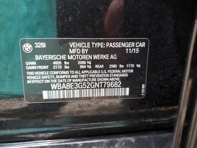 WBA8E3G52GNT79682 BMW 328 Xi Sulev