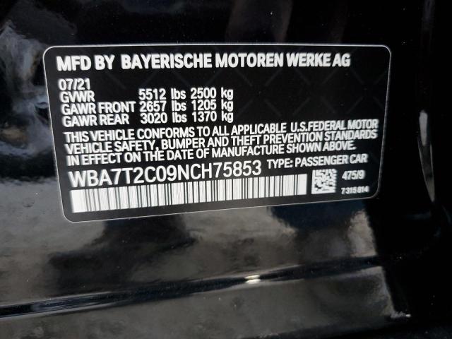 WBA7T2C09NCH75853 BMW 740 I