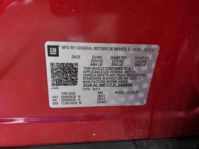 3GKALMEV2JL340959 GMC Terrain Sle