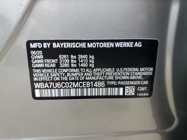 WBA7U6C02MCE81486 BMW M760 Xi