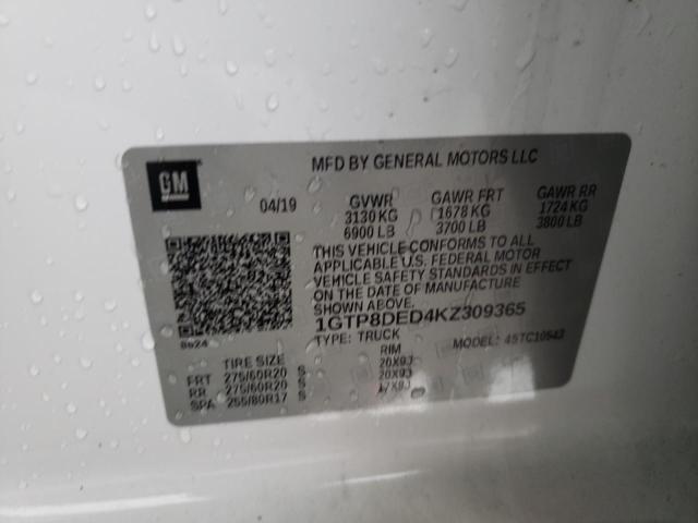 1GTP8DED4KZ309365 GMC Sierra C1500 Slt