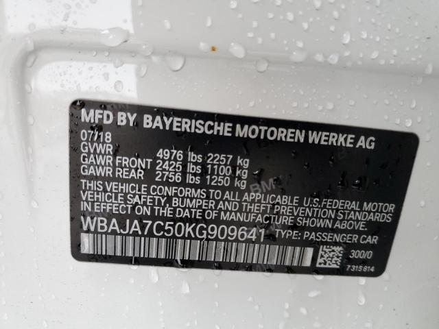 WBAJA7C50KG909641 BMW 530 XI