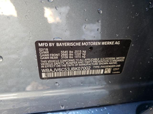 WBAJV6C53JBK07002 BMW 640 Xigt