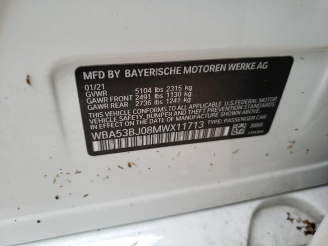WBA53BJ08MWX11713 BMW 540 I