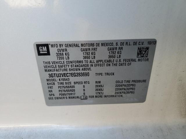3GTU2VEC7EG283690 GMC Sierra K1500 Slt