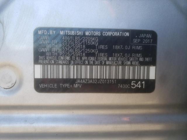 JA4AZ3A32JZ013151 Mitsubishi Outlander Se