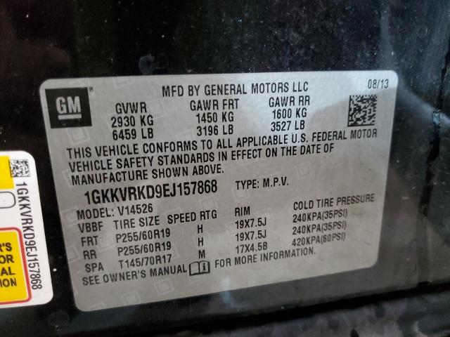 1GKKVRKD9EJ157868 GMC Acadia Slt-1