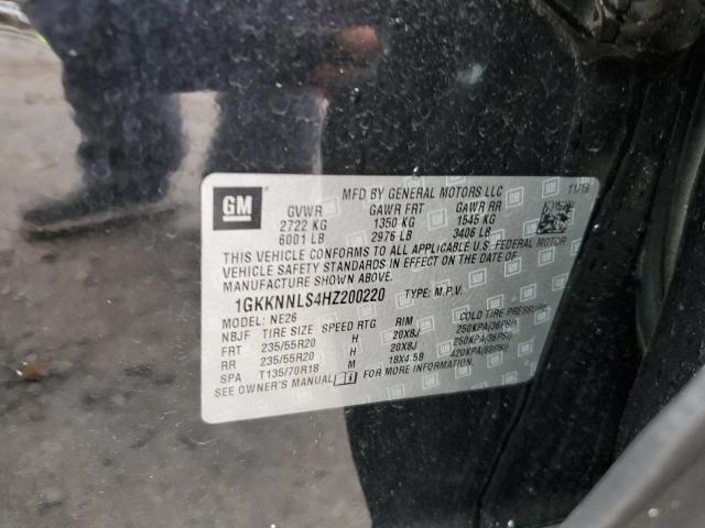 1GKKNNLS4HZ200220 GMC Acadia Slt-2