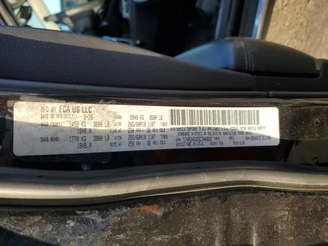 1C4RDHDG2GC340602 Dodge DURANGO LIMITED