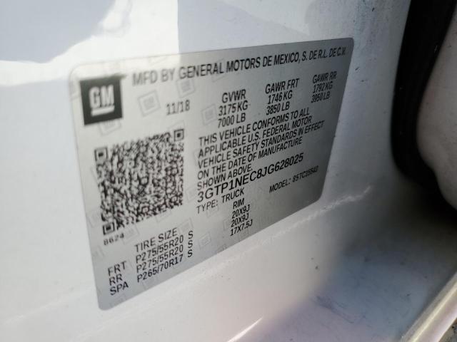 3GTP1NEC8JG628025 GMC Sierra C1500 Slt