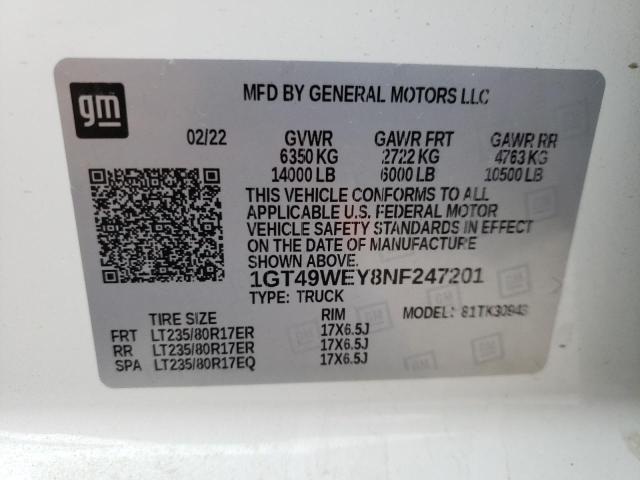 1GT49WEY8NF247201 GMC Sierra K3500 Denali