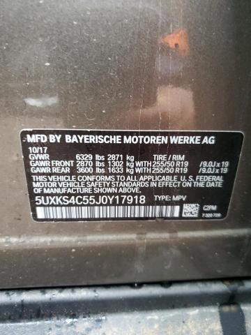 5UXKS4C55J0Y17918 BMW X5 Xdrive35d