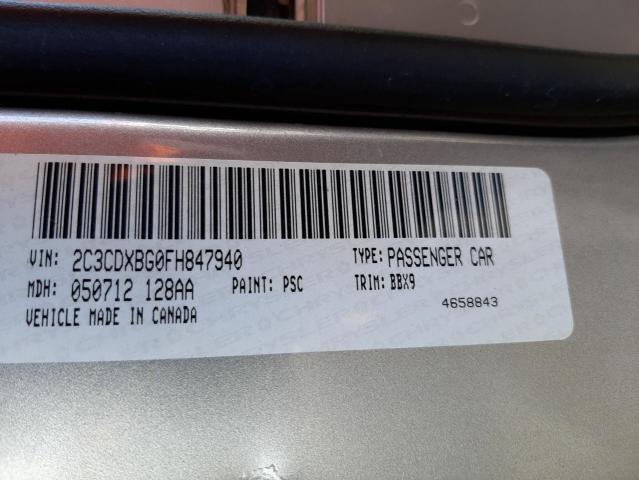 2C3CDXBG0FH847940 Dodge Charger Se