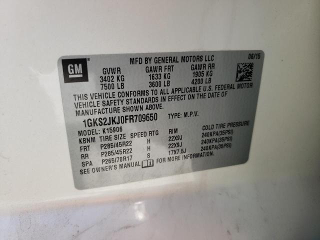 1GKS2JKJ0FR709650 GMC YUKON XL DENALI