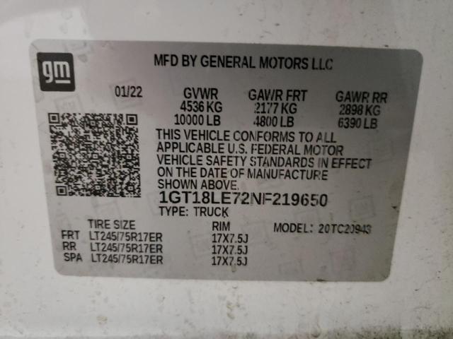 1GT18LE72NF219650 GMC Sierra C2500 Heavy Duty