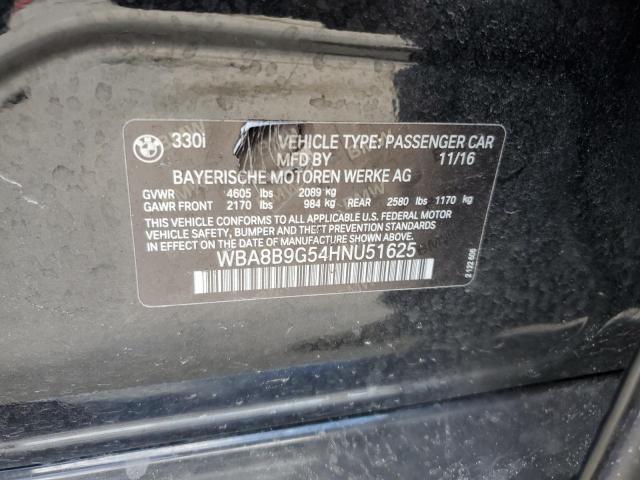 WBA8B9G54HNU51625 BMW 330 I