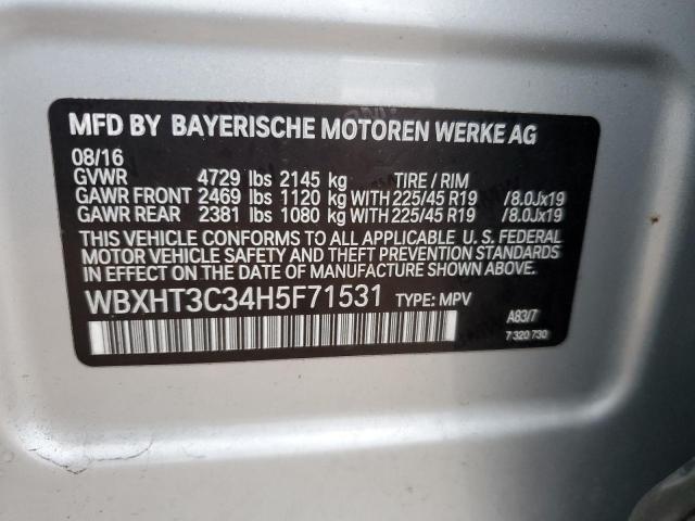 WBXHT3C34H5F71531 BMW X1 Xdrive28i
