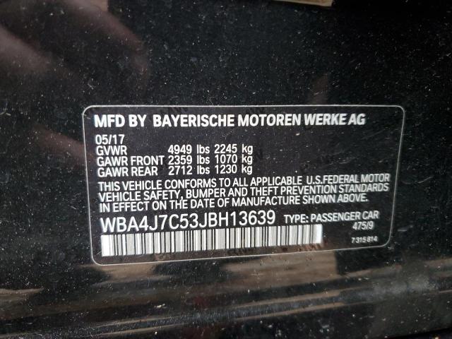 WBA4J7C53JBH13639 BMW 440xi Gran Coupe