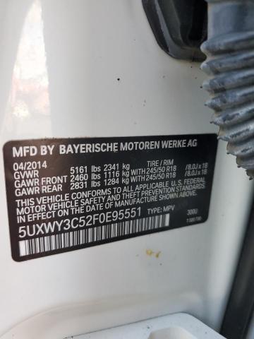 5UXWY3C52F0E95551 BMW X3 Xdrive28d